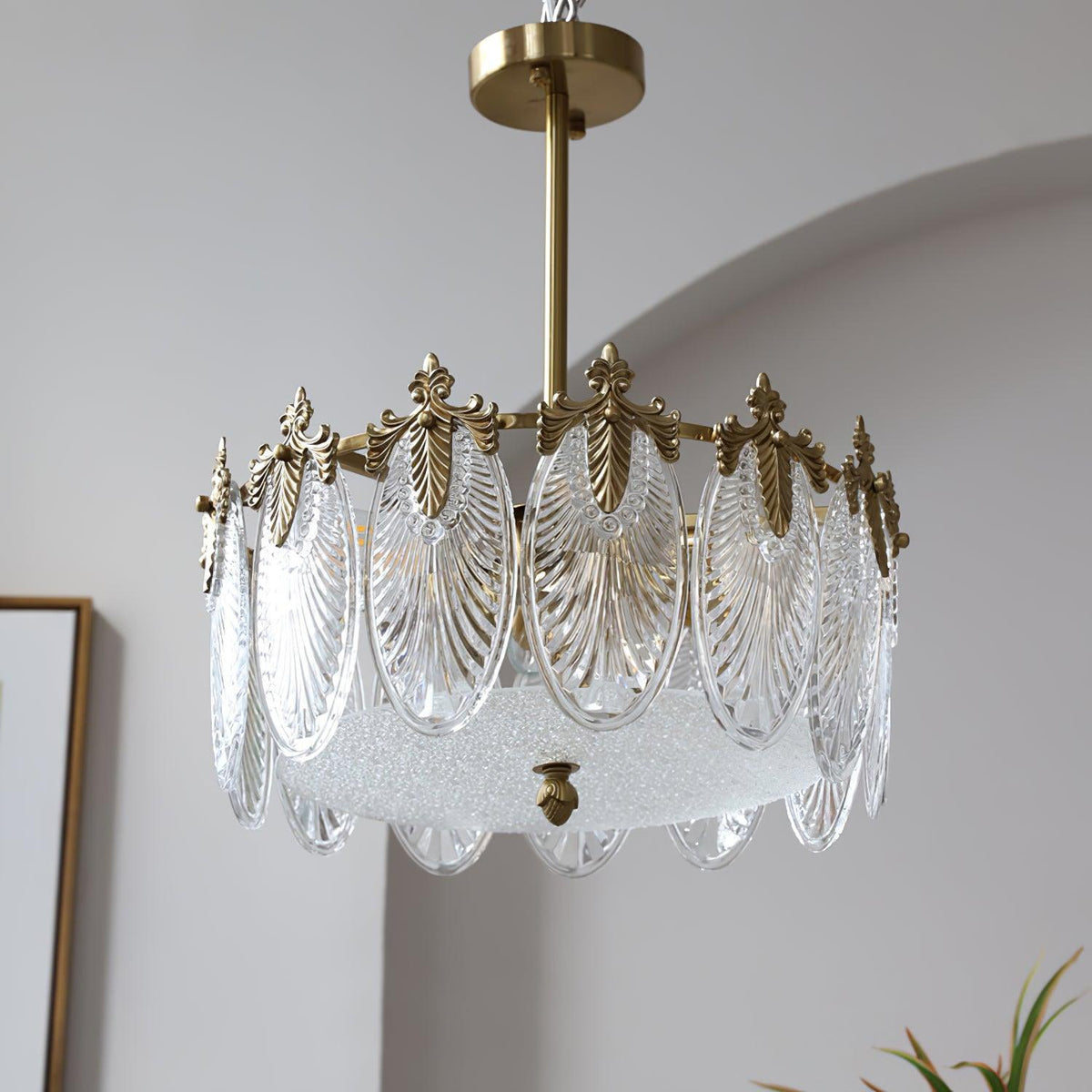 Velmira – lámparas de techo LED con elementos decorativos de vidrio