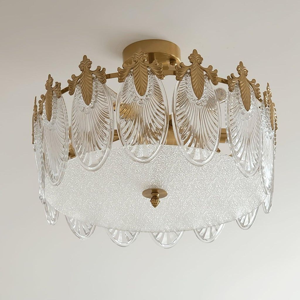 Velmira – lámparas de techo LED con elementos decorativos de vidrio