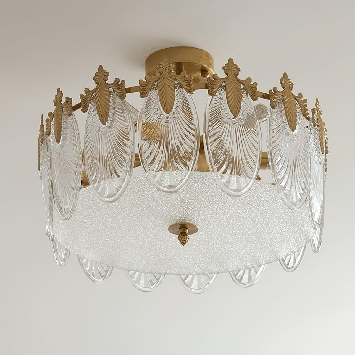 Velmira – lámparas de techo LED con elementos decorativos de vidrio