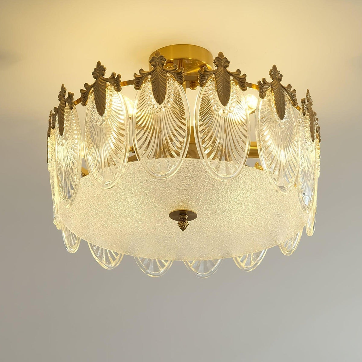 Velmira – lámparas de techo LED con elementos decorativos de vidrio