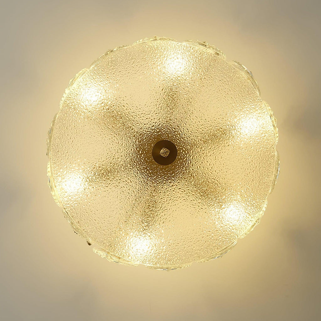 Velmira – lámparas de techo LED con elementos decorativos de vidrio