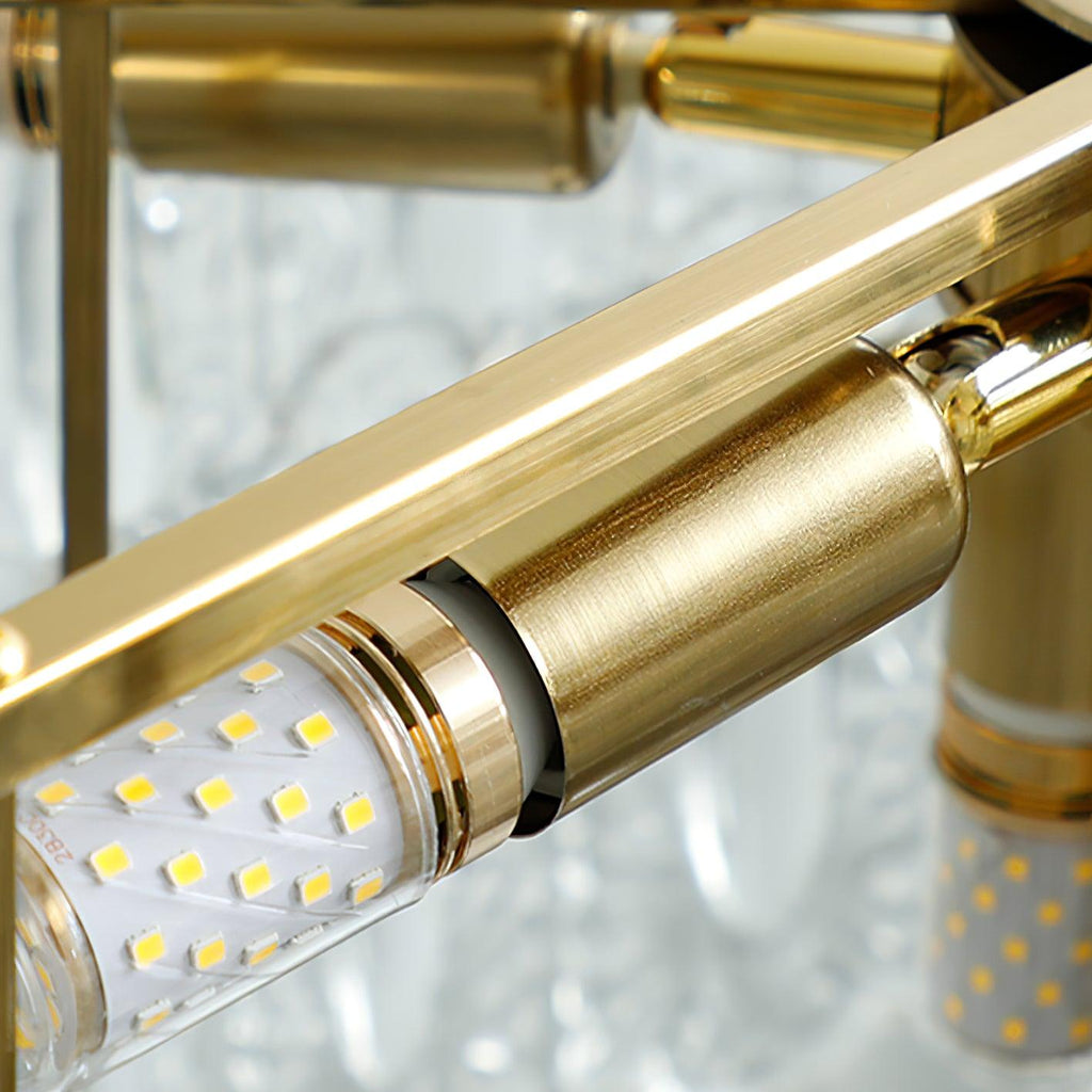 Velmira – lámparas de techo LED con elementos decorativos de vidrio