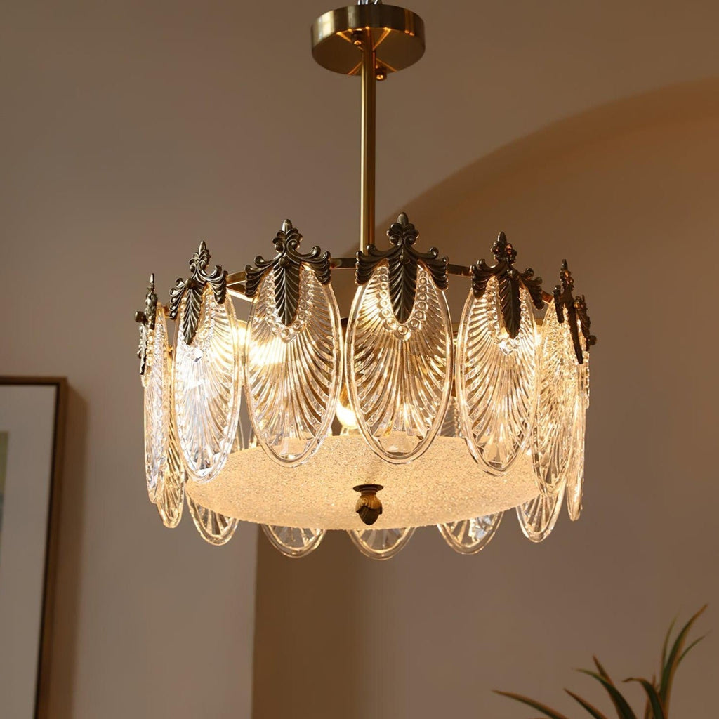Velmira – lámparas de techo LED con elementos decorativos de vidrio
