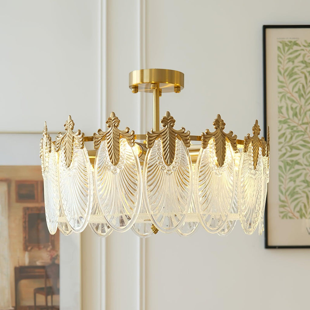 Velmira – lámparas de techo LED con elementos decorativos de vidrio