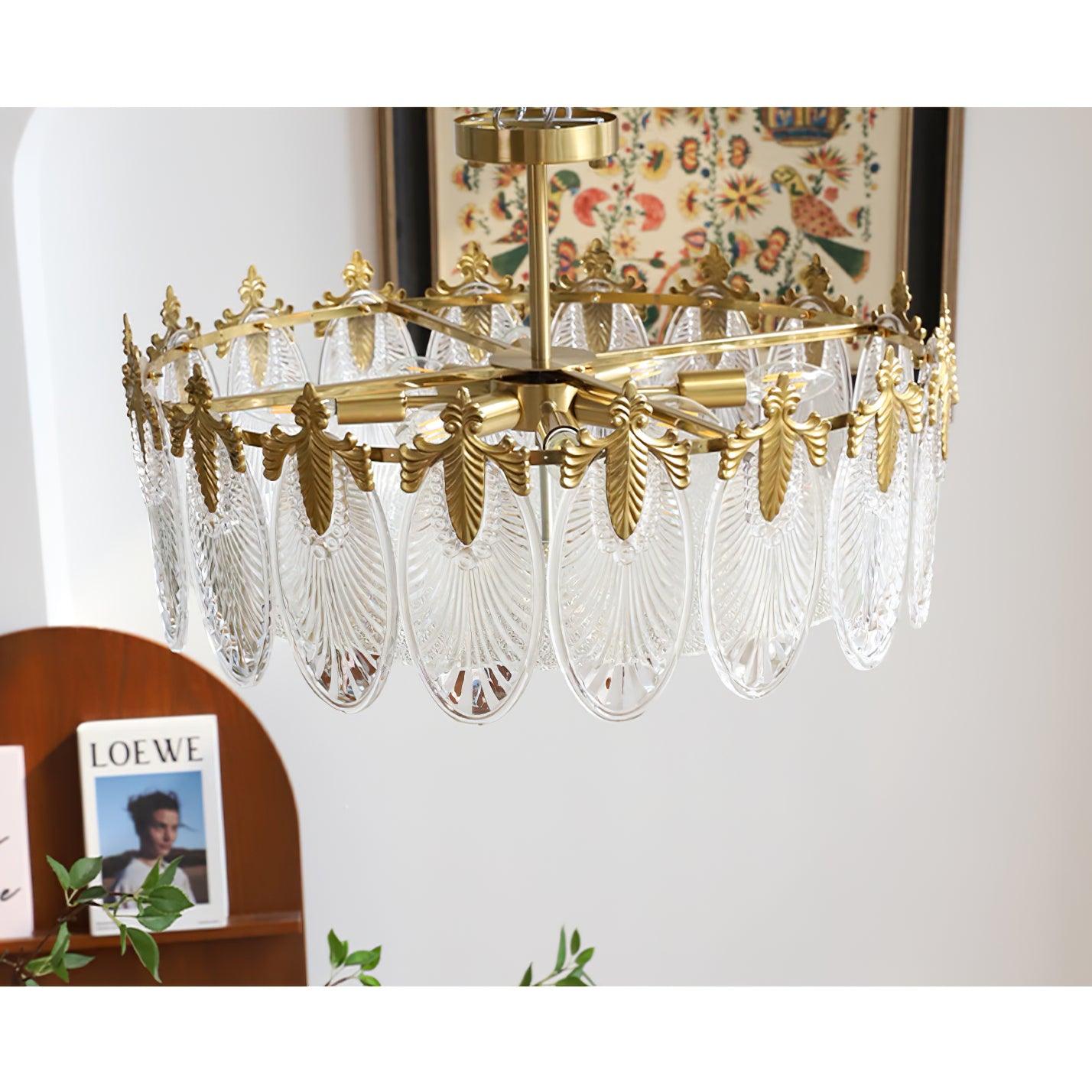 Velmira – lámparas de techo LED con elementos decorativos de vidrio
