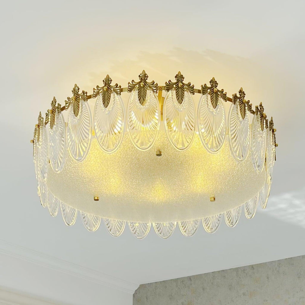 Velmira – lámparas de techo LED con elementos decorativos de vidrio