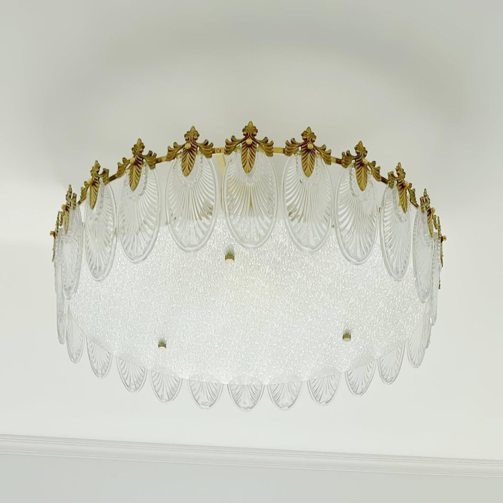 Velmira – lámparas de techo LED con elementos decorativos de vidrio