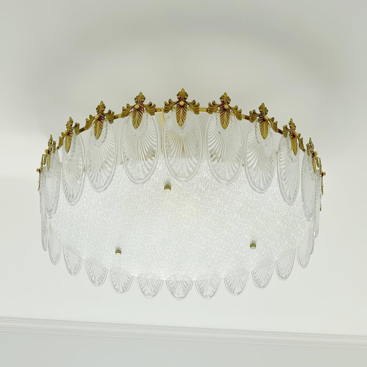 Velmira – lámparas de techo LED con elementos decorativos de vidrio