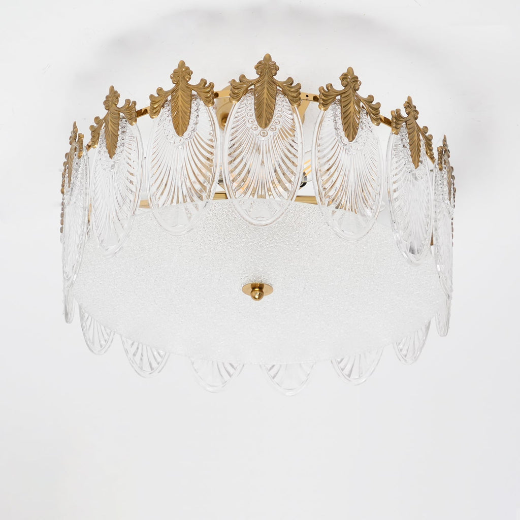 Velmira – lámparas de techo LED con elementos decorativos de vidrio