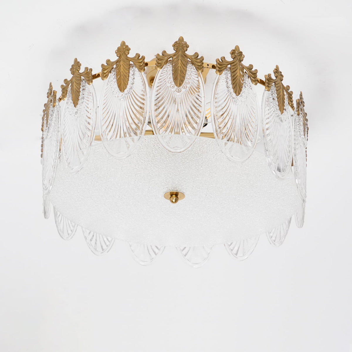 Velmira – lámparas de techo LED con elementos decorativos de vidrio
