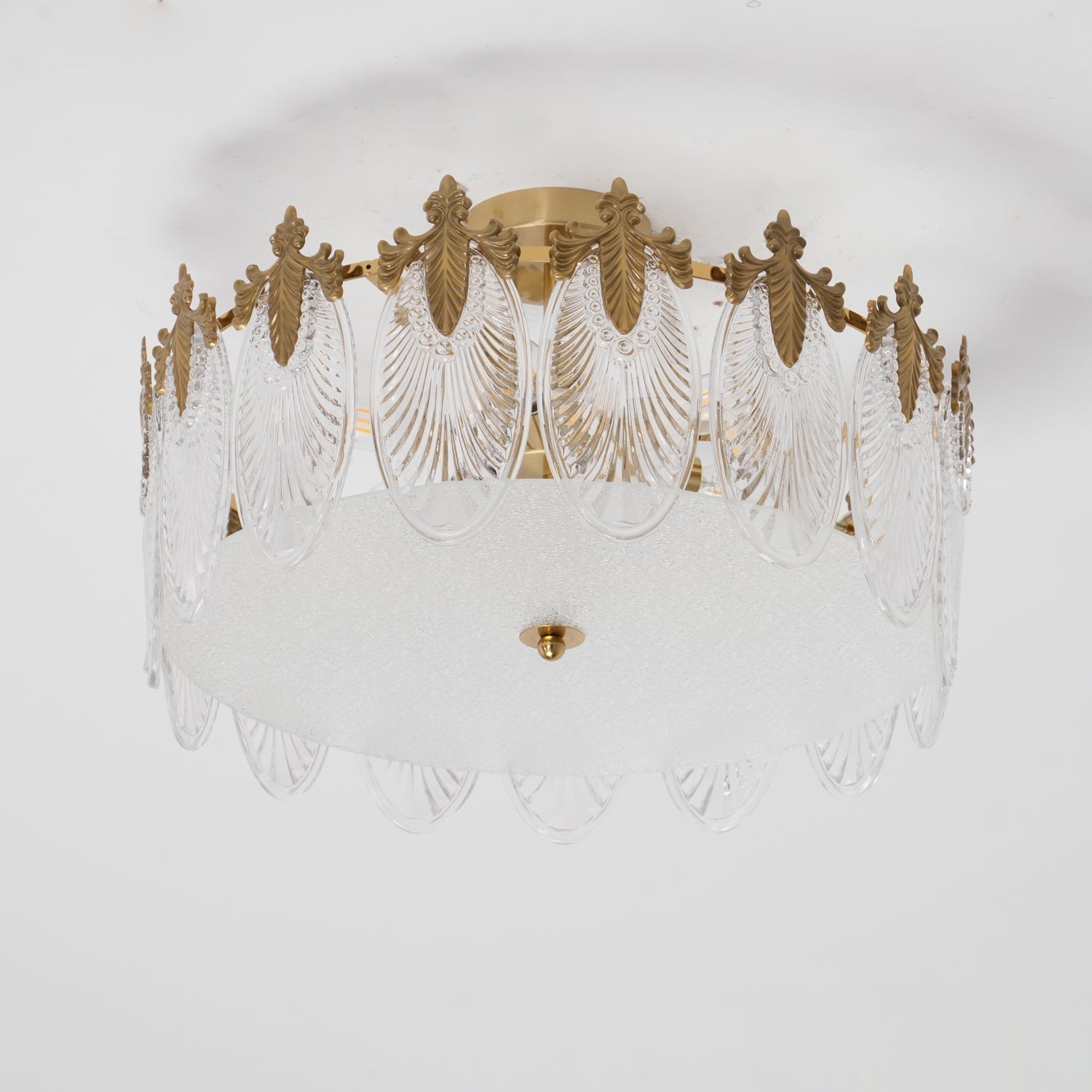 Velmira – lámparas de techo LED con elementos decorativos de vidrio