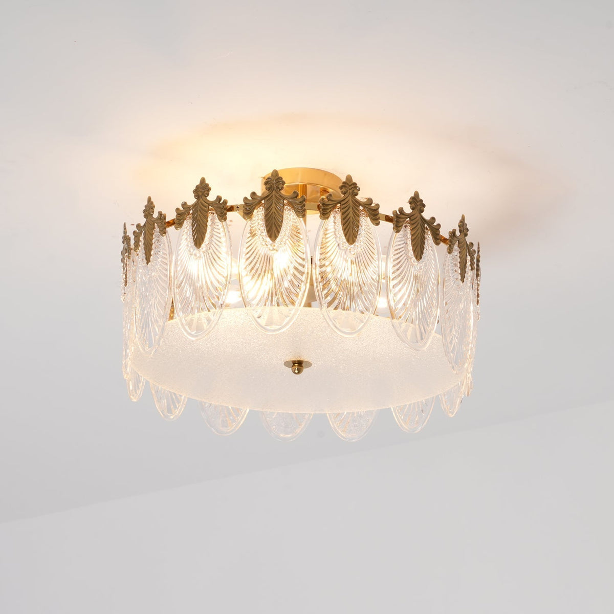 Velmira – lámparas de techo LED con elementos decorativos de vidrio