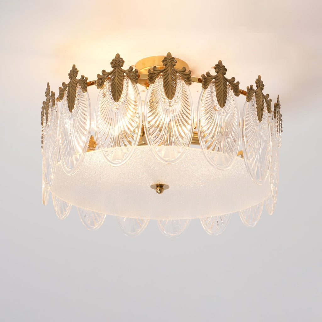 Velmira – lámparas de techo LED con elementos decorativos de vidrio