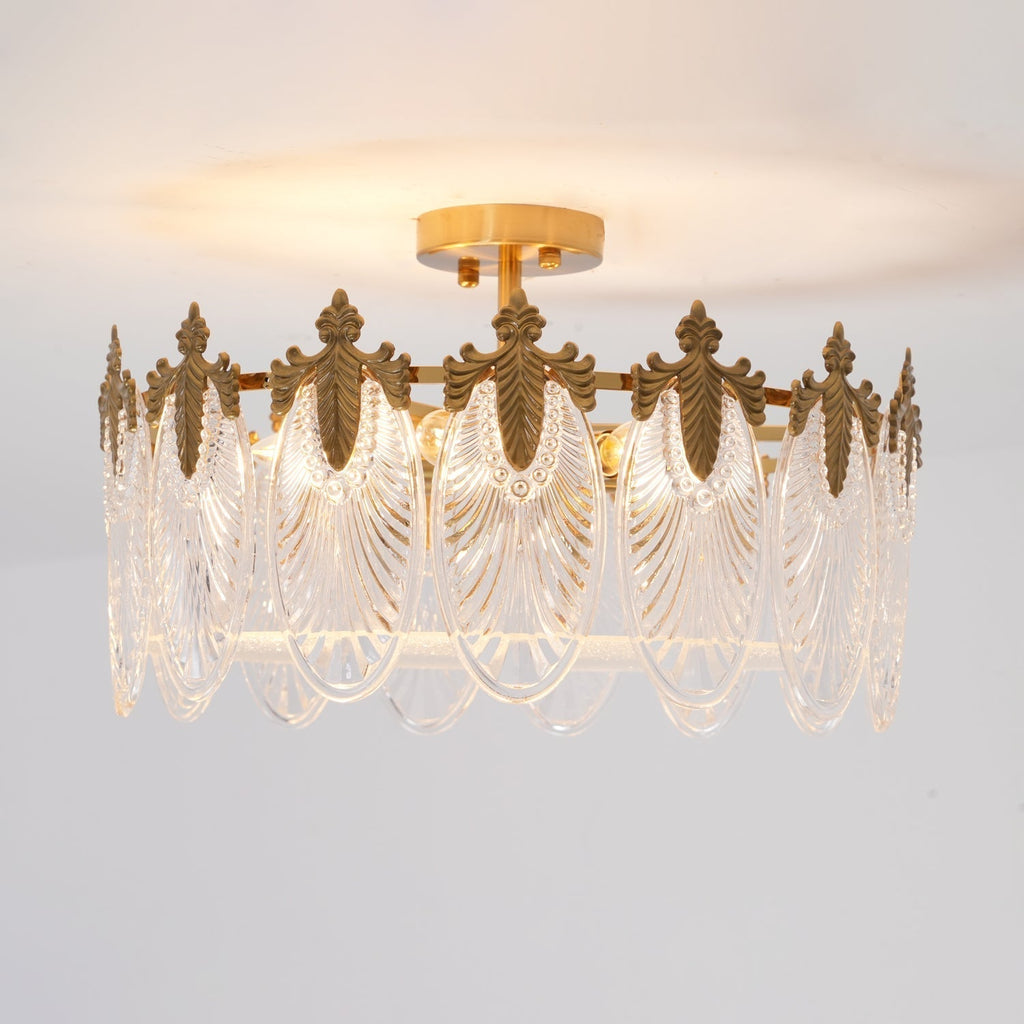 Velmira – lámparas de techo LED con elementos decorativos de vidrio