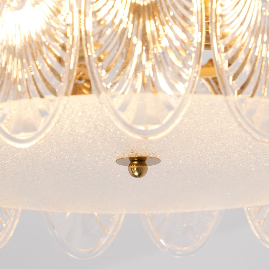 Velmira – lámparas de techo LED con elementos decorativos de vidrio