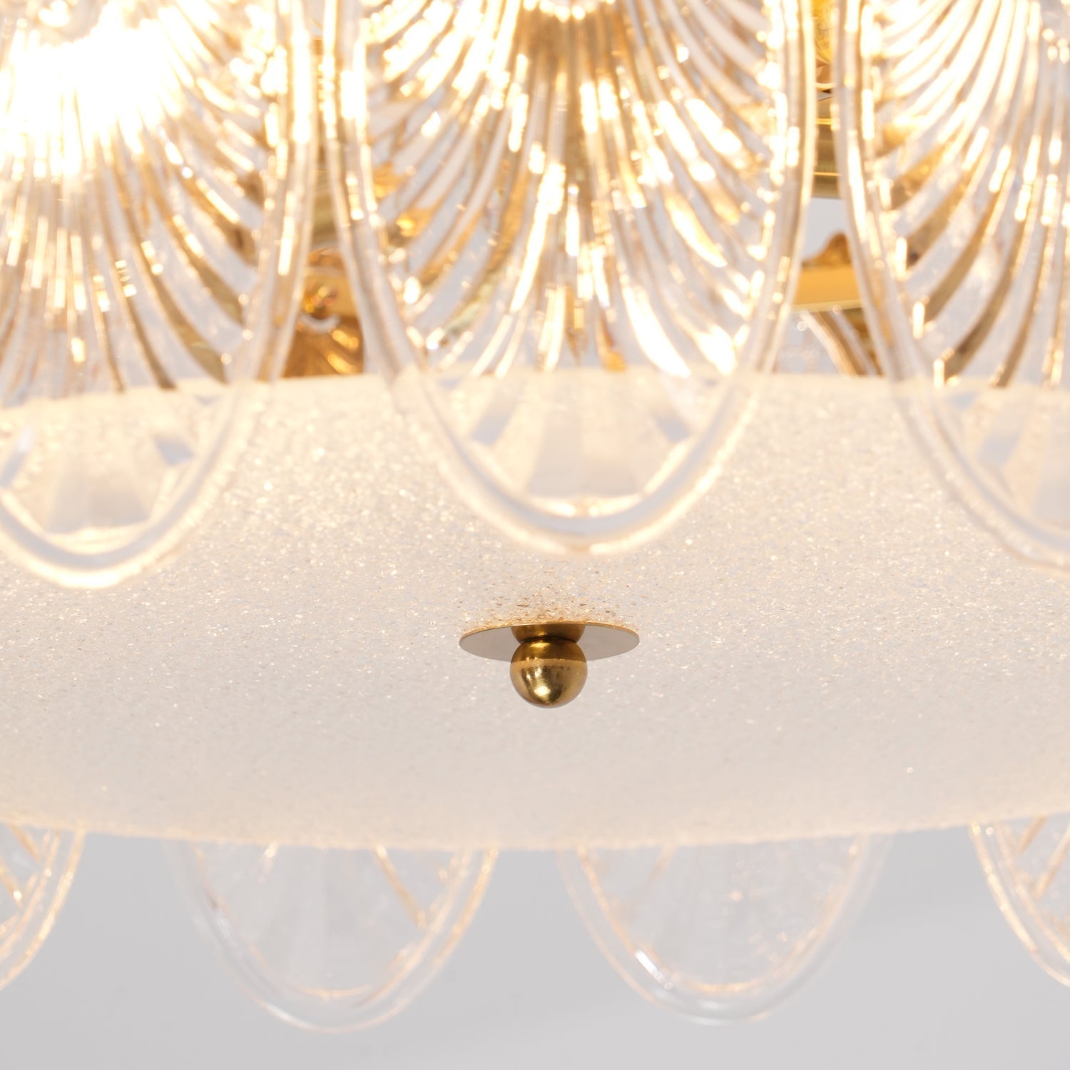 Velmira – lámparas de techo LED con elementos decorativos de vidrio