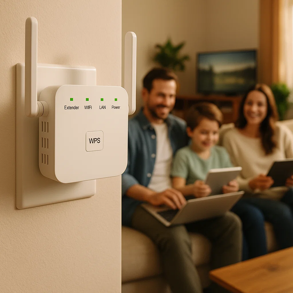 Lisslune | Acelerador de WiFi UltraXtend 5G UK – Mejor Extensor de WiFi de Doble Banda para Cobertura de Señal en Casa y Jardín