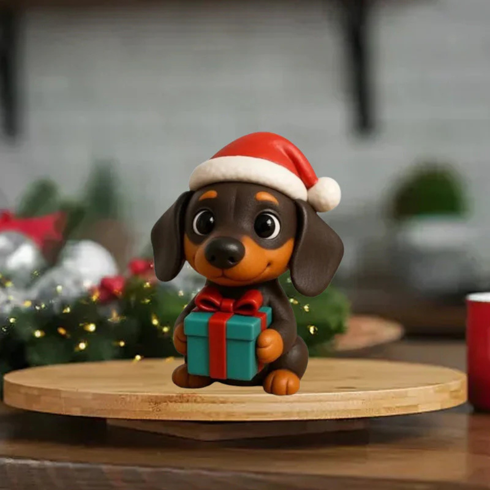 Calendario de Adviento para Perros Regalo de Navidad Conjunto de Figuras Coleccionables
