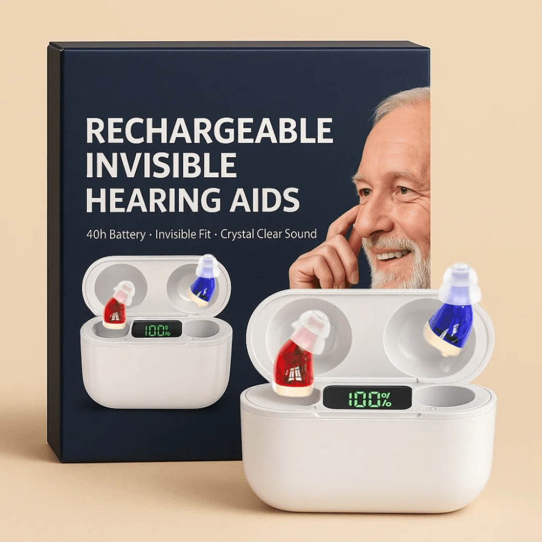Audífonos Intraauriculares Recargables con Sonido Cristalino – Invisibles y Cómodos de Usar