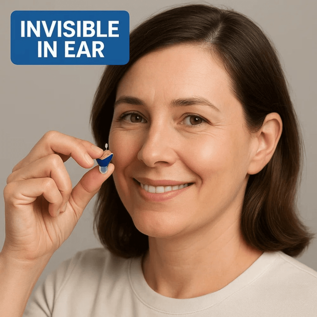 Audífonos Intraauriculares Recargables con Sonido Cristalino – Invisibles y Cómodos de Usar