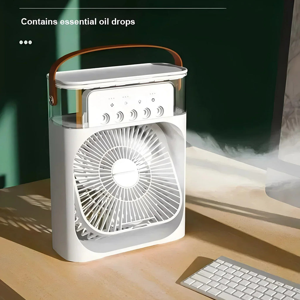 Enfriador de Aire Portátil 3 en 1 con Ventilador y Humidificador
