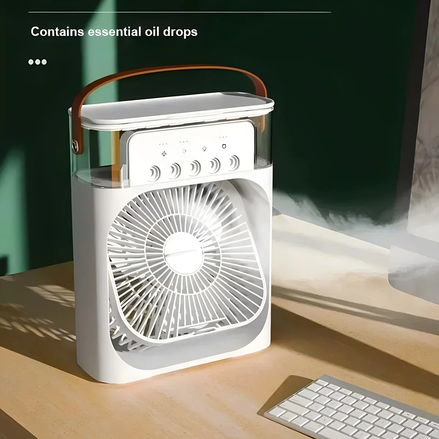 Enfriador de Aire Portátil 3 en 1 con Ventilador y Humidificador