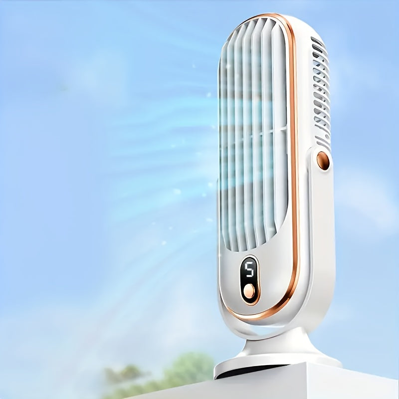 Ventilador Portátil Doble Motor con Rotación de 720°
