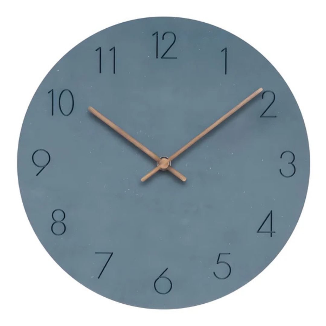 Reloj de pared de madera – estilo minimalista – elegancia en forma simple – diseño atemporal