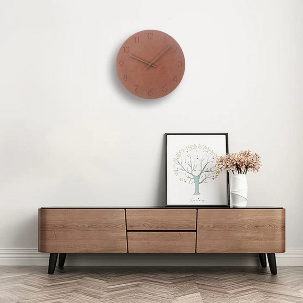 Reloj de pared de madera – estilo minimalista – elegancia en forma simple – diseño atemporal