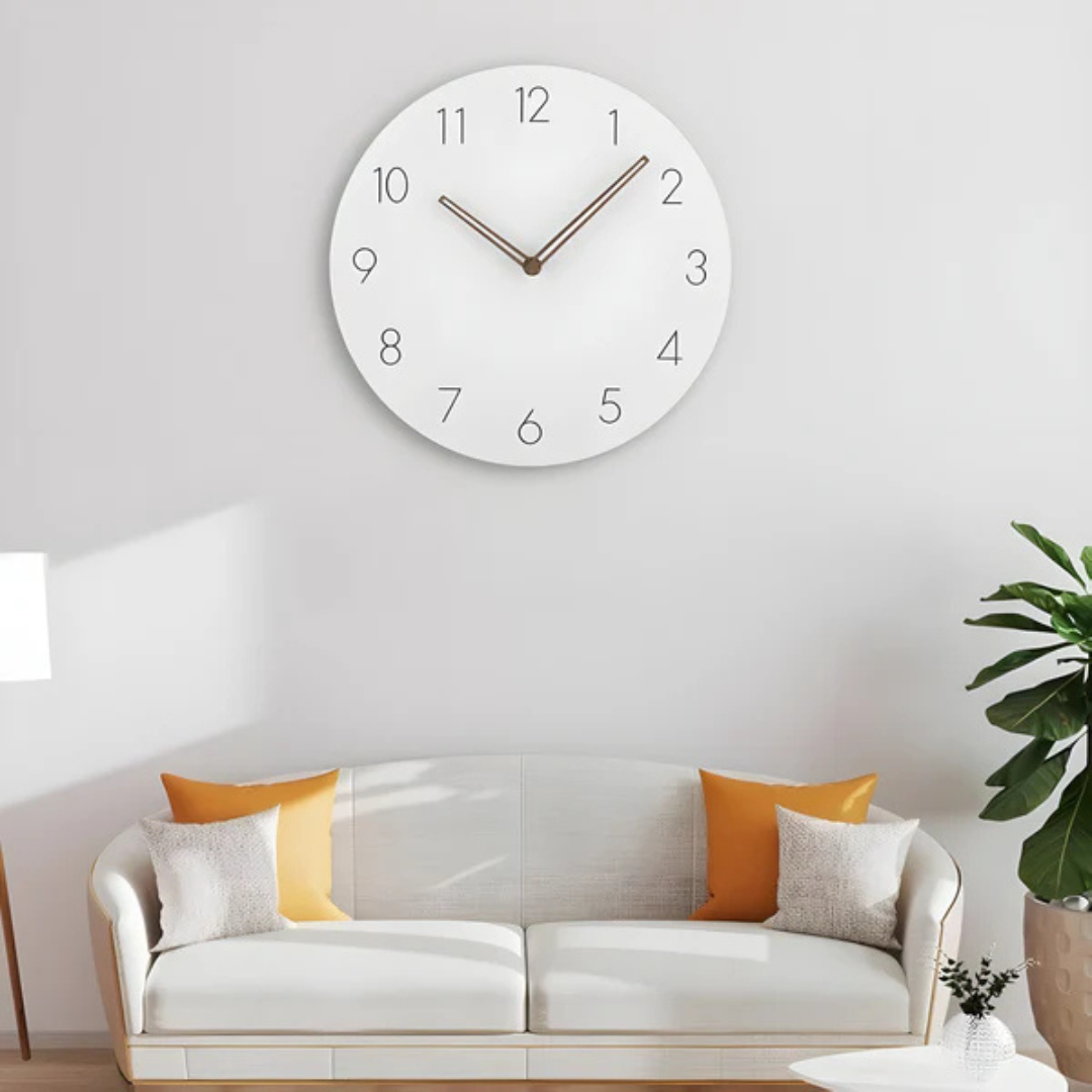 Reloj de pared de madera – estilo minimalista – elegancia en forma simple – diseño atemporal