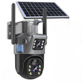 DualSchutz Solar 4K – Cámara de vigilancia inalámbrica con módulo solar y control de aplicación 360°