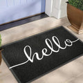 EntraLuxe - Felpudo de Bienvenida Exterior Durable y Antideslizante con Bucles de Seda de PVC para Entrada o Puerta Principal
