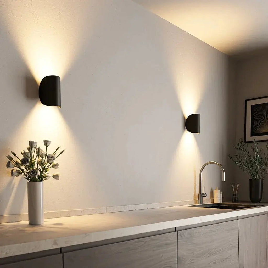 BRIGHTFLOW – Lámpara de pared LED moderna para iluminación de espacios habitables energéticamente eficiente