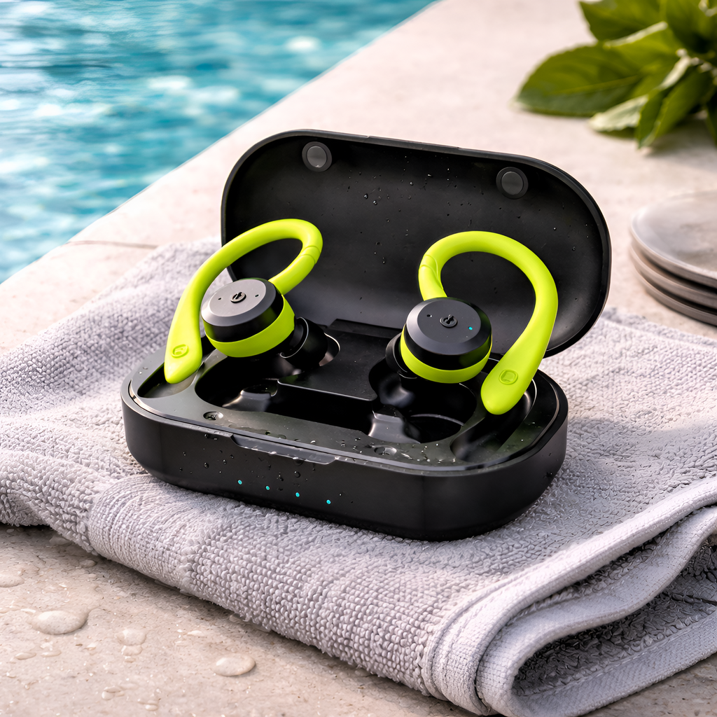 Pyrrhos - Auriculares Bluetooth Impermeables TWS para Deporte