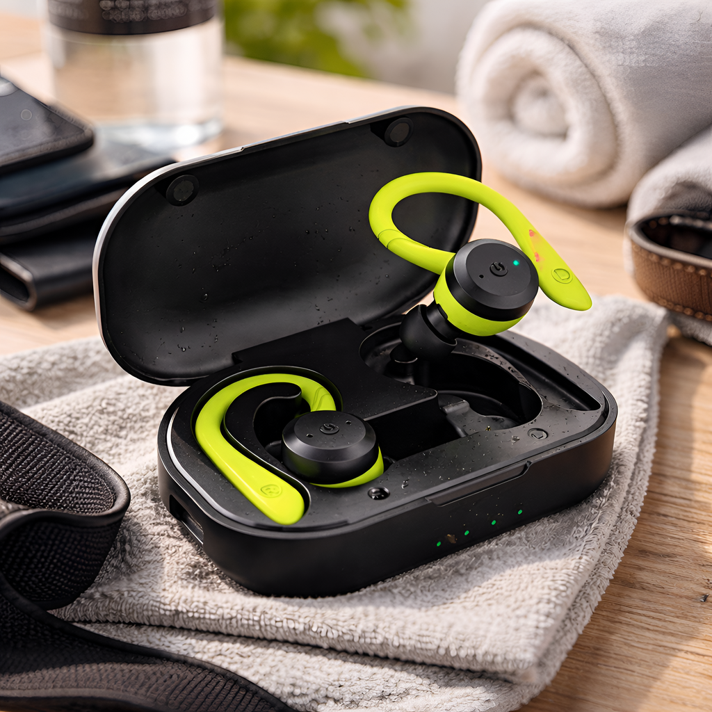 Pyrrhos - Auriculares Bluetooth Impermeables TWS para Deporte