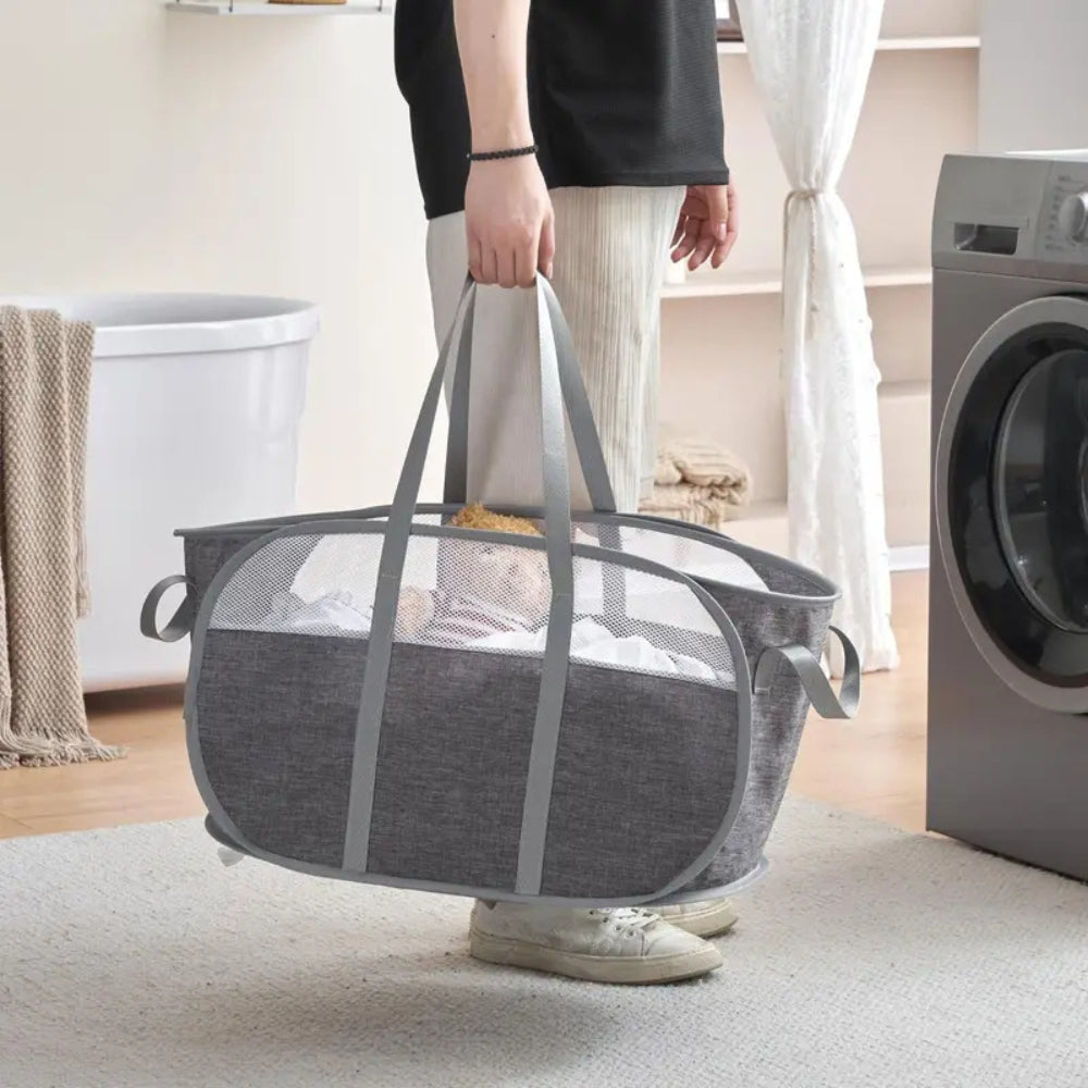 Cesta de Ropa Fácil de Transportar