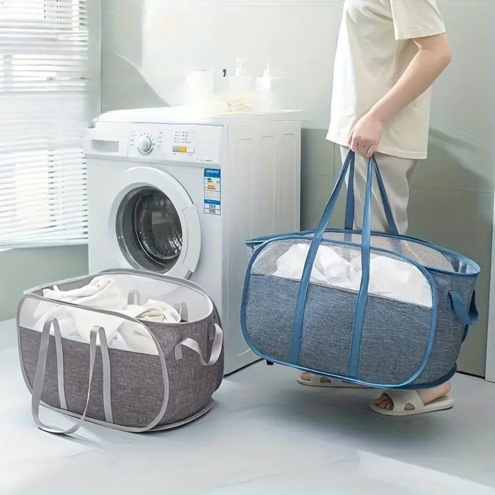 Cesta de Ropa Fácil de Transportar