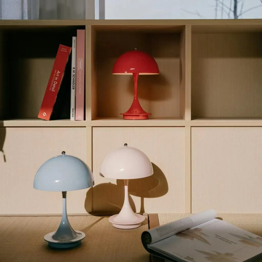 EclatéAura | Lámpara de mesa LED elegante y inalámbrica