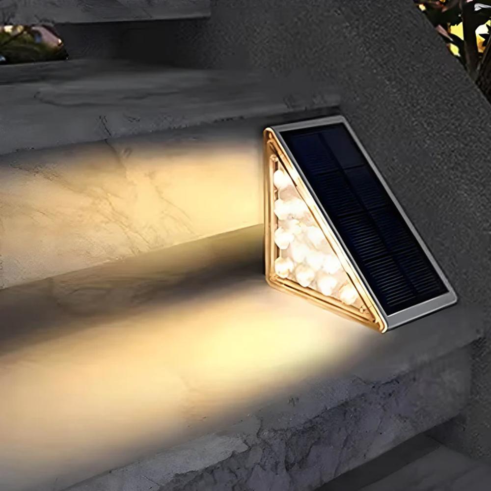 Luces de Escalera Solares EcoBright - Luces LED de Escalera Exteriores para Seguridad y Estilo