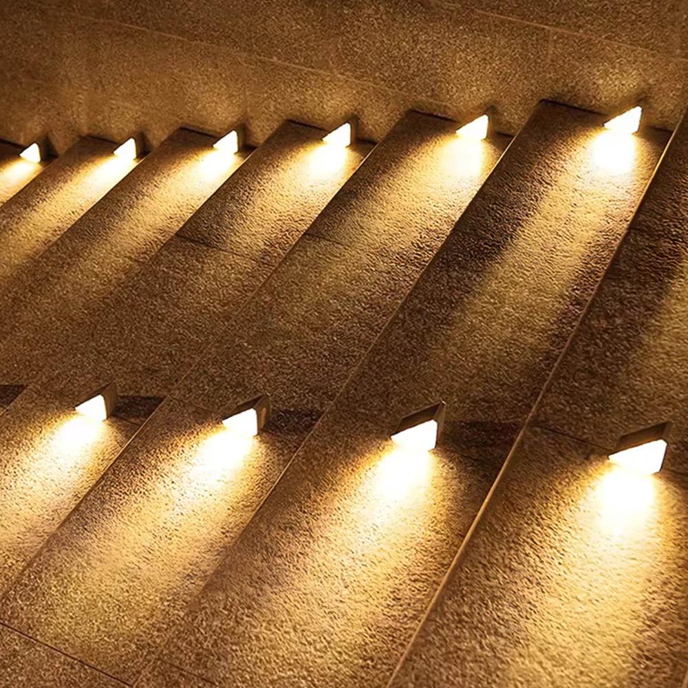 Luces de Escalera Solares EcoBright - Luces LED de Escalera Exteriores para Seguridad y Estilo