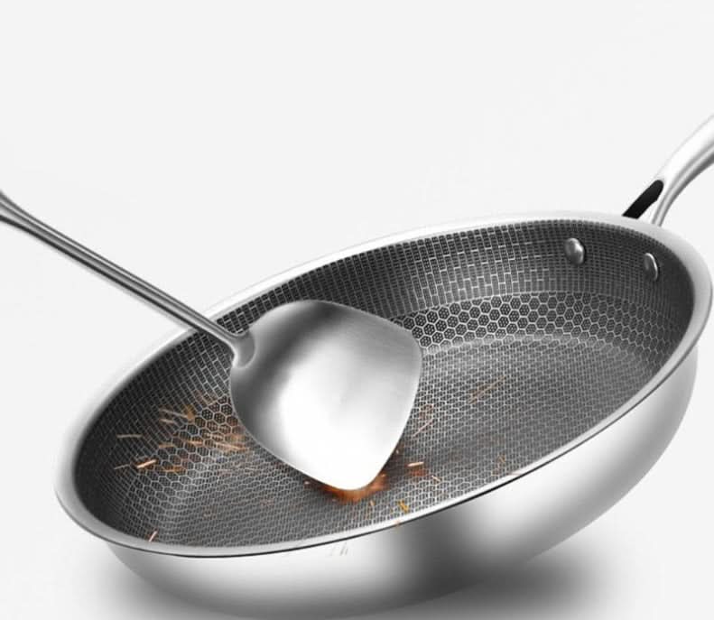 SARTÉN CHEFCRAFT – Sartén de acero inoxidable antiadherente para cocinar sin esfuerzo