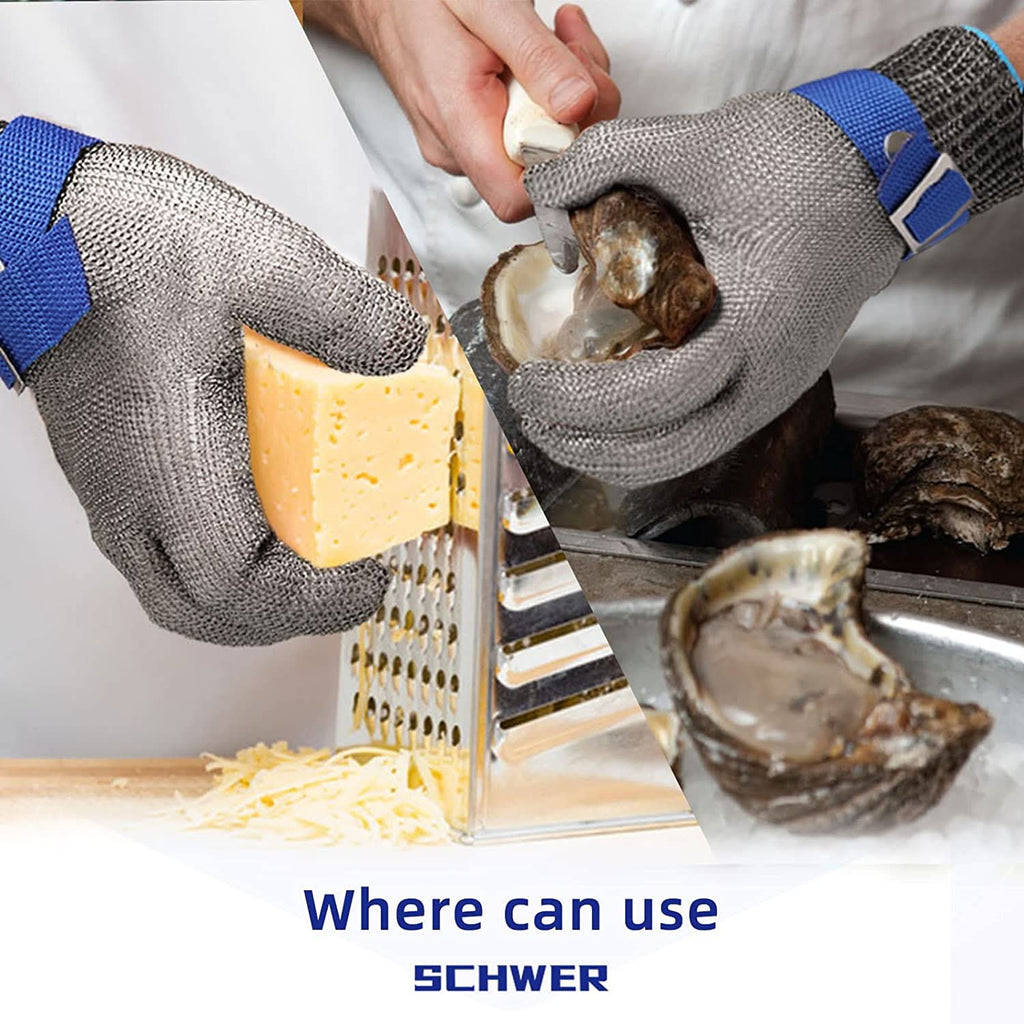 STEELSAFE PRO – Guantes de seguridad de acero inoxidable con máxima resistencia al corte