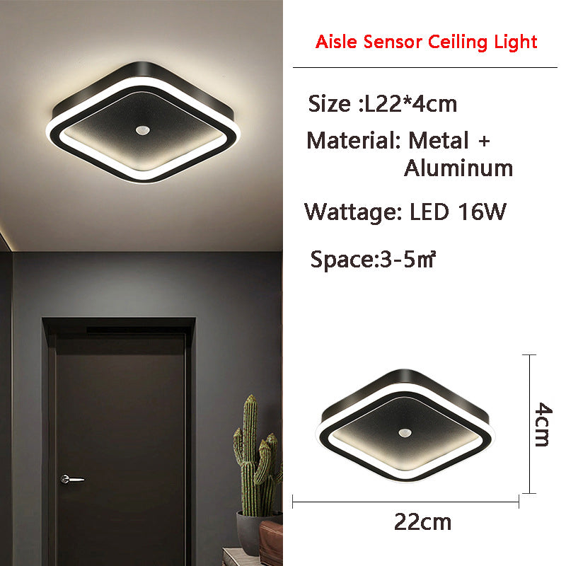 Luz de Techo LED con Sensor de Movimiento PIR MotionGlide | Iluminación Inteligente | Eficiente Energéticamente | Perfecta para Pasillos y Baños