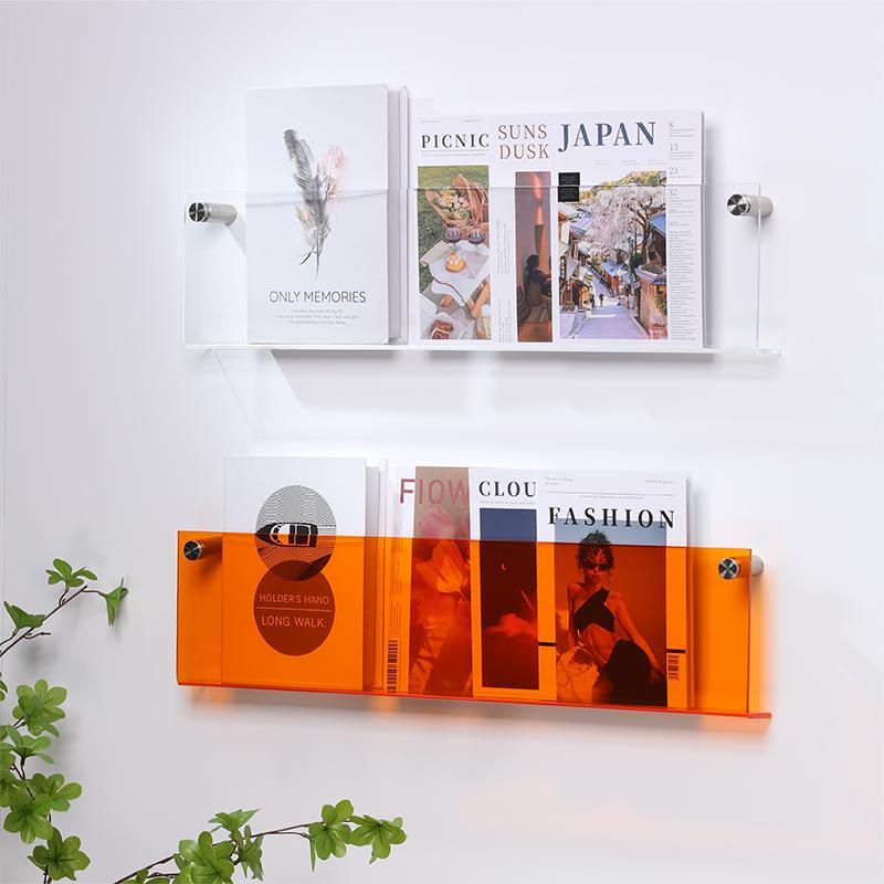Revistero ecológico de acrílico – organizador de pared para revistas – un elemento decorativo elegante y extremadamente funcional.