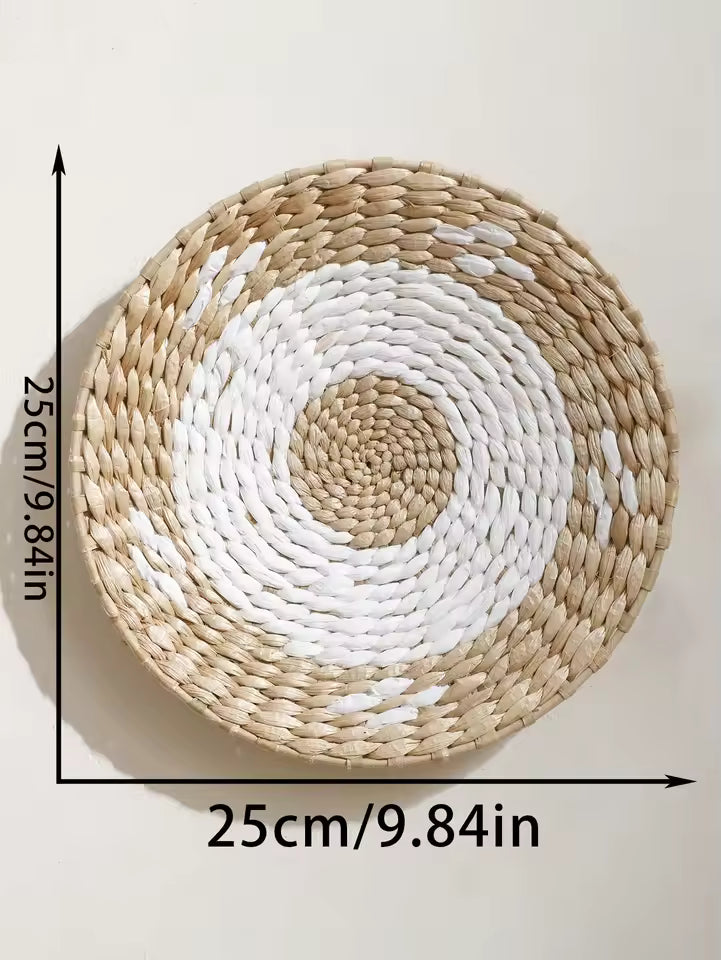 Cesta de Pared de Hierba Marina Tejida a Mano Elara Haus