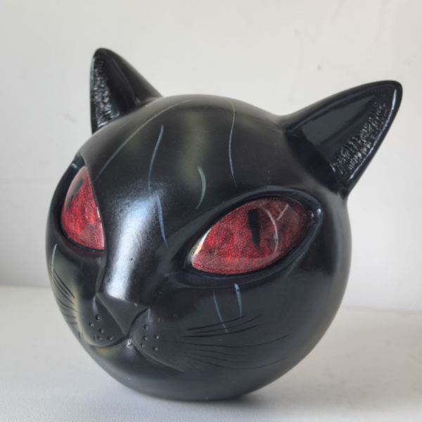 Escultura de Gato Decoración Artística para el Hogar de Resina de Alta Calidad