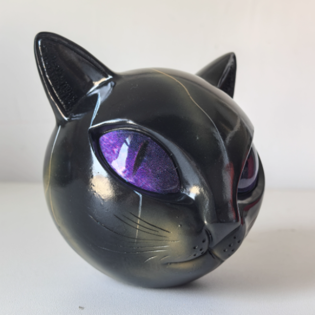 Escultura de Gato Decoración Artística para el Hogar de Resina de Alta Calidad