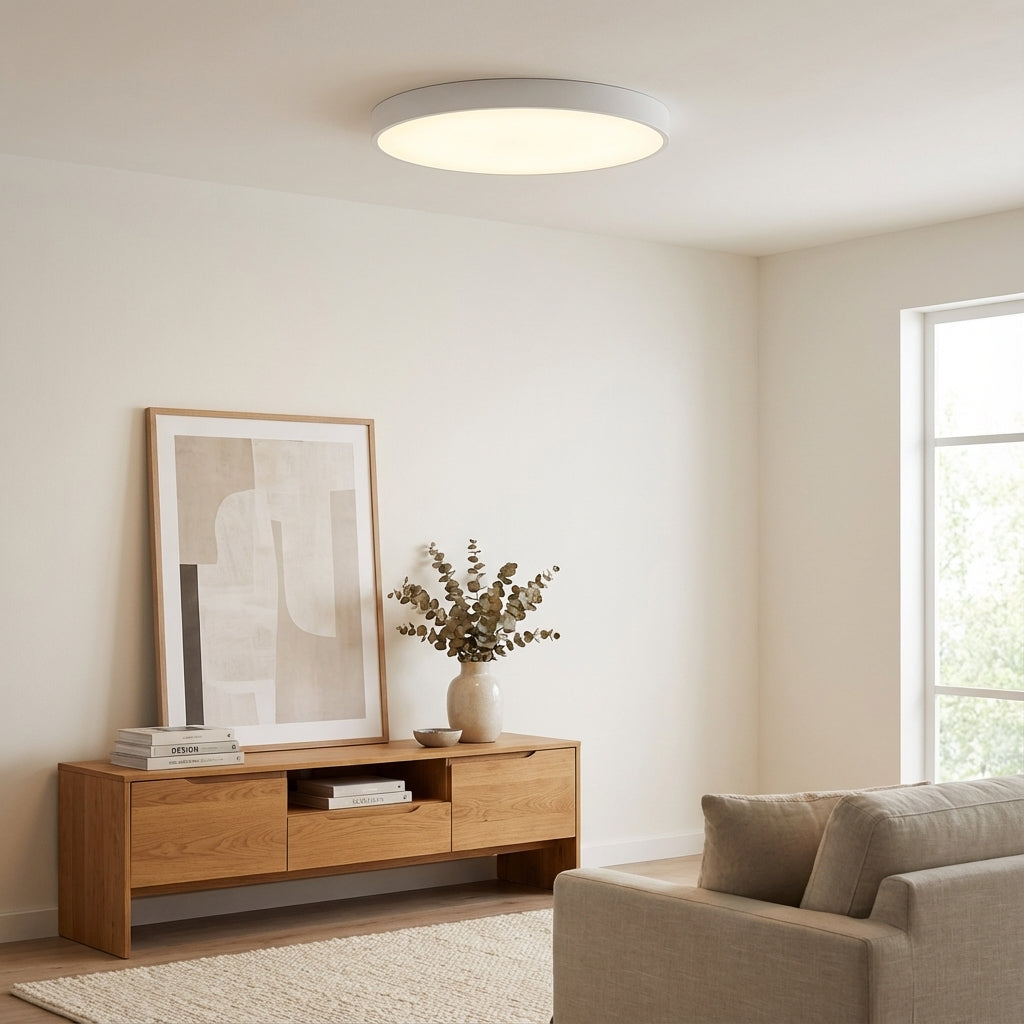 Lámpara de Techo Circular Elara Haus con Acentos Interiores