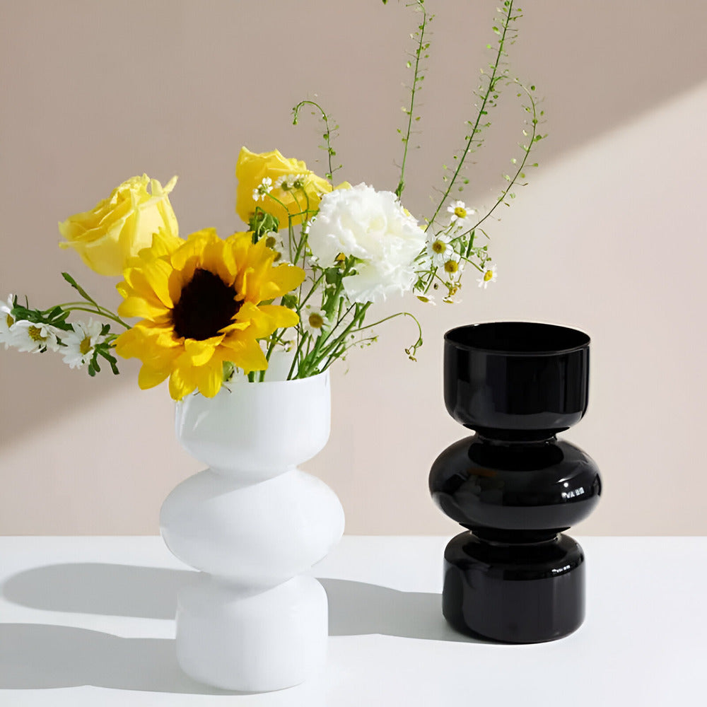 Jarrón de Diseño Contemporáneo con Burbujas Apiladas