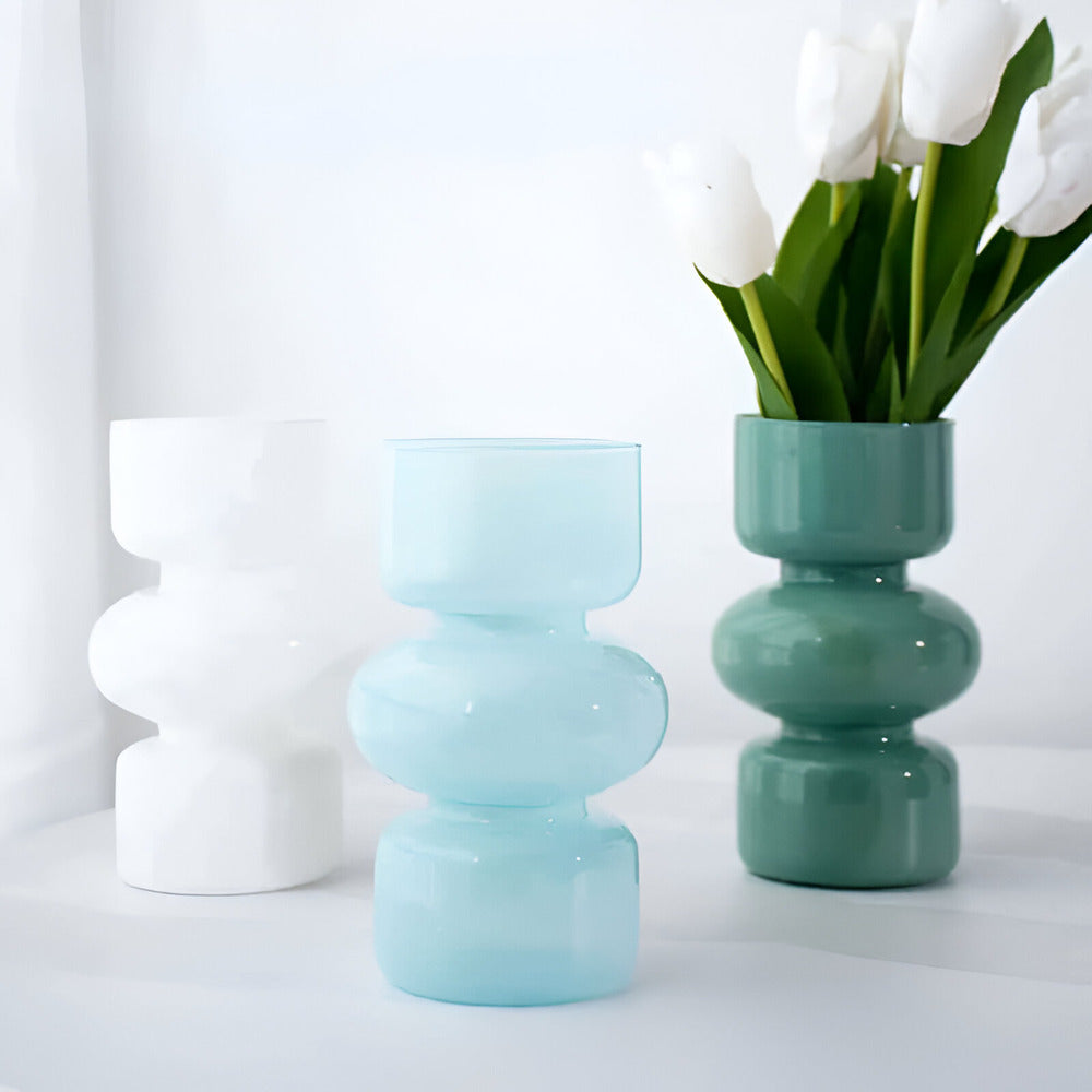 Jarrón de Diseño Contemporáneo con Burbujas Apiladas